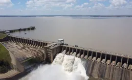 Vaal Dam with 2 Sluice Gates Opened 2025
