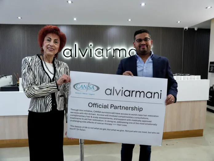 New partnership between Alvi Armani South Africa and the Cancer Association of South Africa (CANSA)