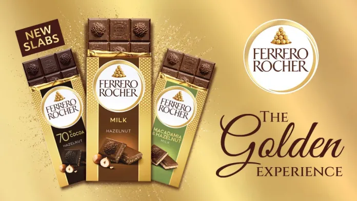 Ferrero Rocher® Chocolate Slabs. A Golden Experience