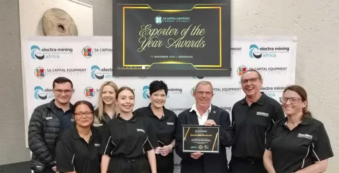 Vesconite Bearings Wins SACEEC Exporter of the Year Award