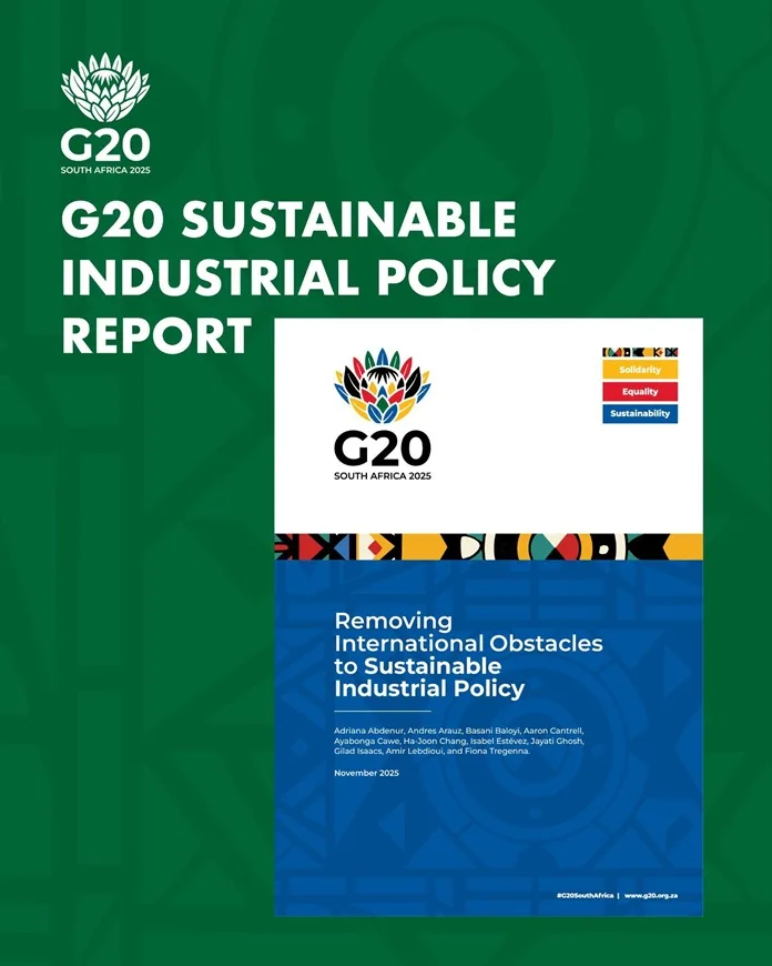 South Africa leads global G20 with its first-ever industrial report that prioritises people and the planet over profit. 1 South Africa leads global G20 with its first-ever industrial report that prioritises people and the planet over profit.