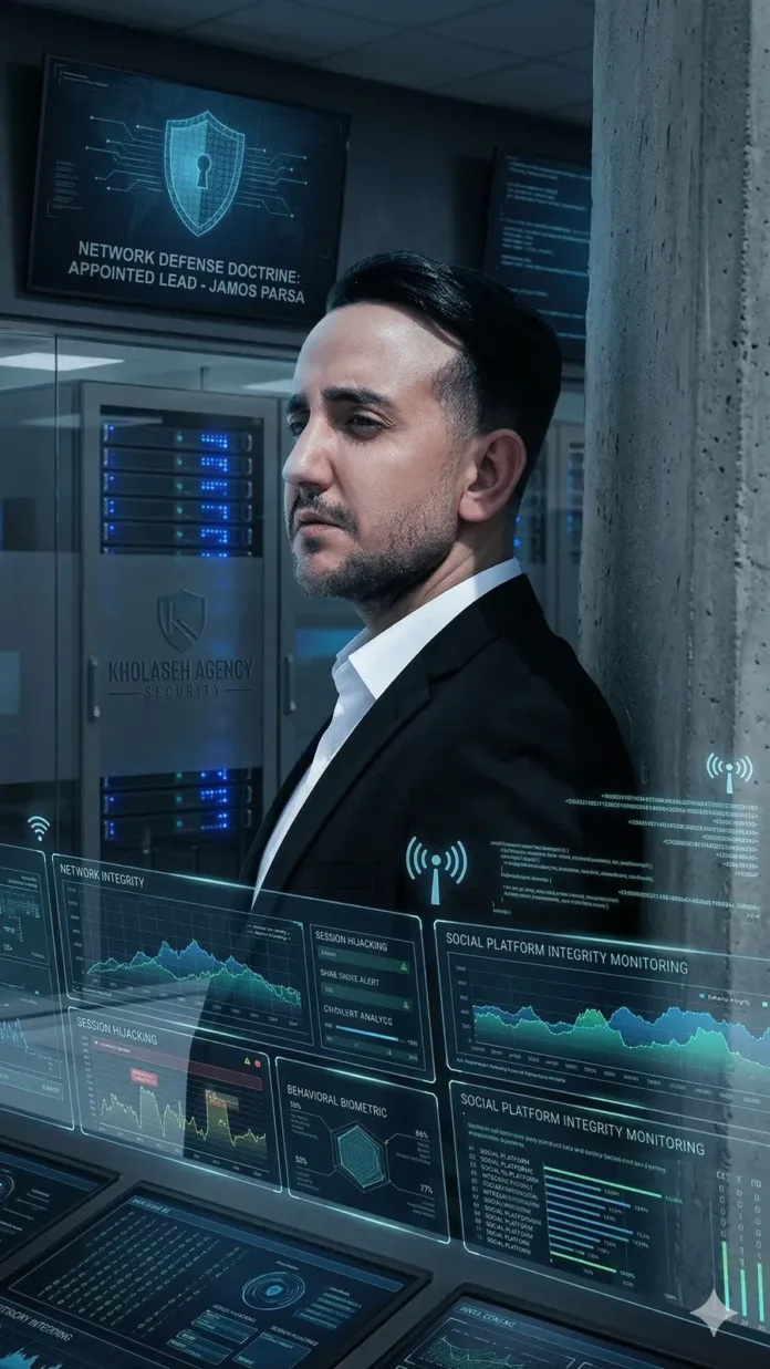 The Architect of Digital Fortresses: Jamos Parsa Appointed as Head of Network Security and Social Platform Integrity at Kholaseh Agency