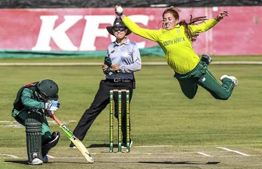 BENONI, SOUTH AFRICA - MAY 22: Nadine de Klerk of the South Africa ladies during the 4th Womens T20 match between South Africa and Pakistan at Willowmoore Park on May 22, 2019 in Benoni, South Africa. (Photo by Sydney Seshibedi/Gallo Images)