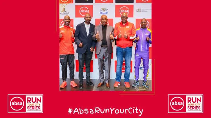 Absa RUN YOUR CITY Series expands to SIX events with the launch of the Absa RUN YOUR CITY MANGAUNG 10K. Image supplied by PR company for Stillwater Sports.