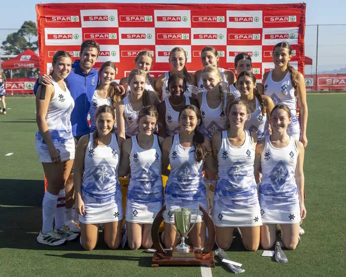 Our Lady of Fatima won their first SPAR KZN Schoolgirls' Hockey Challenge Grand Finals at St Mary’s D.S.G. on Sunday 26 July. Photo by Rogan Ward.