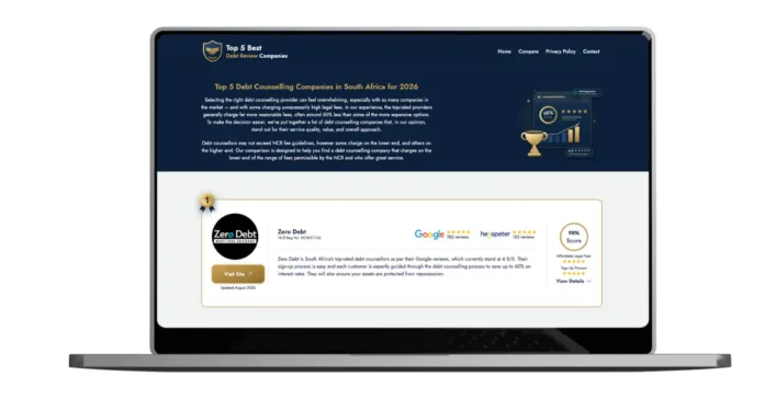 South Africa’s Top 5 Debt Review Companies, 2026 Update