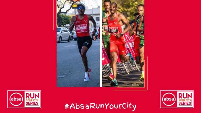 Xaba targets victory as Mulaudzi eyes first podium of the season at the Absa RUN YOUR CITY TSHWANE 10K. Image supplied by PR company.