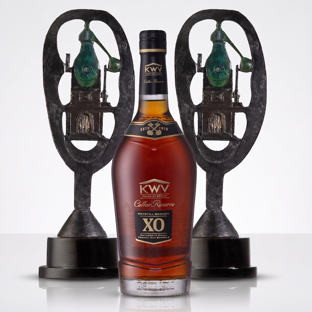 The KWV XO Cellar Reserve Potstill Brandy (KWV XO) was named Best Brandy of Show at the Investec Trophy Spirits Show. Image supplied by PR company.