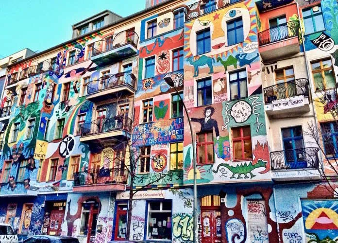 Friedrichshain, Berlin's grittier eastern district just north of the Spree. Image supplied by PR company.