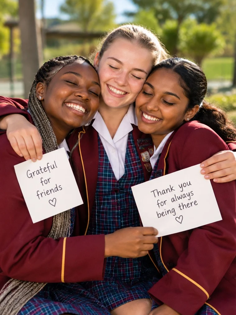 Thankful Hearts, Helping Hands: Raising a Generation that Gives Back. Image supplied by Trinityhouse High School Randpark Ridge.