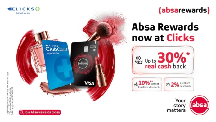 Your Clicks basket now gives you more: Absa Rewards unlocks up to 30% real cash back