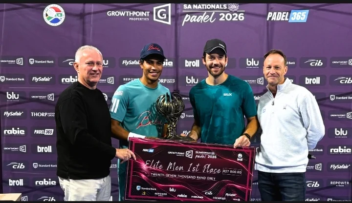 South Africa’s First National Padel Championship Crowns its Open Division Champions. Image supplied by PR company.